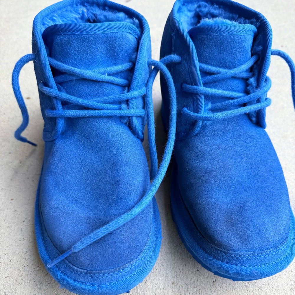 UGG Neumel Blue Fleece-Lined Boots